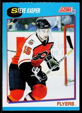 Steve Kasper, 1991-92 Score Canadian Bilengual, #574, Philadelphia Flyers,