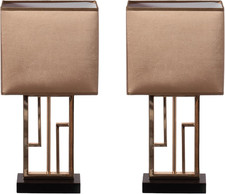 Designer Table Lamp, Decorative Metal Table Lamp with Gold Modern Stand and Brow