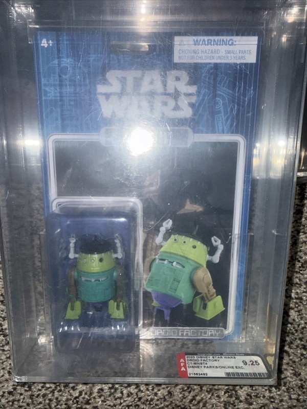 STAR WARS Disney Parks DROID FACTORY:  C1-MNST4  HALLOWEEN CHOPPER AFA 9.25