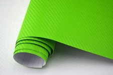 Carbon Folie BLASENFREI GRÜN 30 x 152 cm Autofolie Klebefolie flexibel NEU