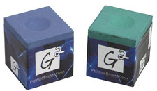 New G2 GREEN Soft Premium Billiards Pool Cue Stick Tip Chalk - BLUE