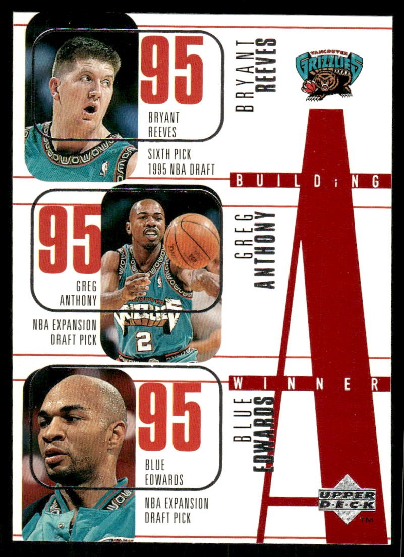 1996-97 Upper Deck #163 Bryant Reeves / Greg Anthony / Shareef Abdur-Rahim