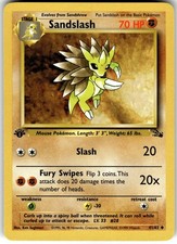 Sandslash 1st Edition Fossil 41/62 1999 NM on eBay