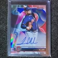 2020 Bowman's Best - Best of 2020 Auto Logan Allen #B20-LA Blue Refractor /150 