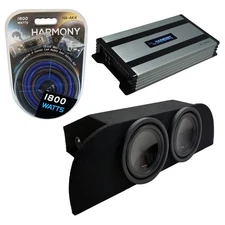 Fits 03-08 Nissan 350Z Coupe Strut Alpine SWT-10S4 Dual 10" Sub Box & HA-A800.1