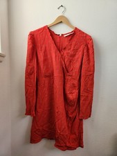 ASTR The Label Revolve Marinke Dress Floral Faux Wrap Long Sleeve Red XL NWT
