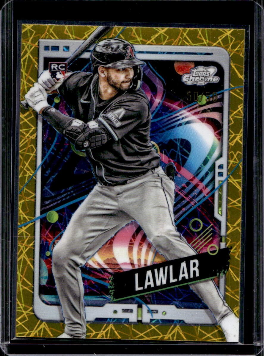 Jordan Lawlar 2024 Topps Chrome Cosmic #5 Rookie Gold Interstellar #50/50