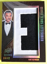 2008 UPPER DECK ICONS MOVIE ICONS LETTERMEN BR5 BURT REYNOLDS 10 /42 Letter E