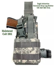 Eagle Industries USGI UH-92F ACU Molle Universal Drop Leg Holster AMBIDEXTROUS! 
