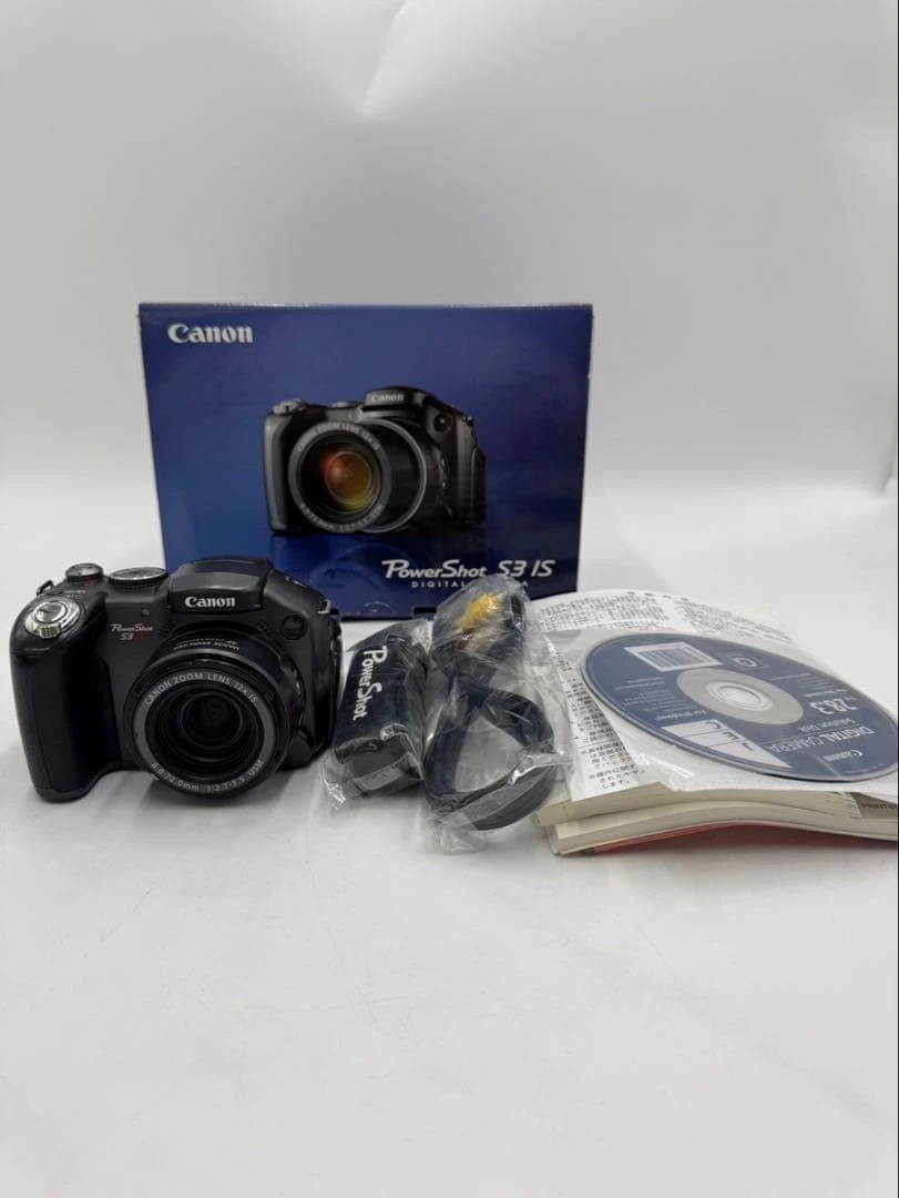 PowerShot S3 IS 1-4.9x Digital Zoom Cameras for sale | eBay