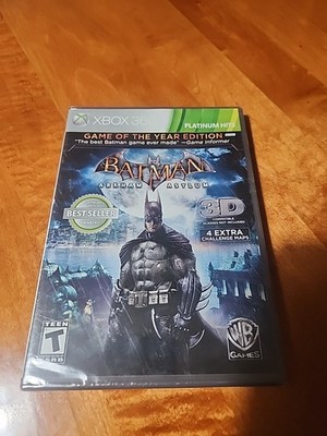 Batman: Arkham Asylum Game of the Year Edition (Xbox 360, 2010) New Sealed