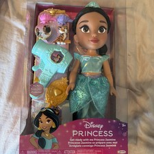 Disney Princess Get Ready With Me Aladdin jasmine Large Doll And Hair Playset 