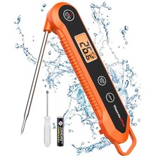 ThermoPro TP03H Meat Thermometer with IPX6 Waterproof, Food BBQ Orange