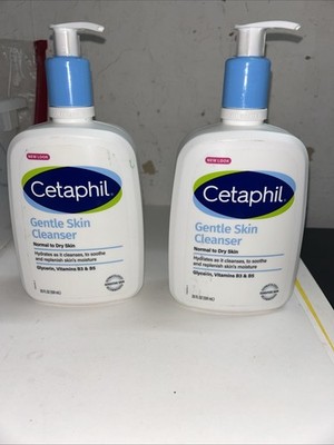 Cetaphil Gentle Skin Cleanser Normal to Dry Skin 20 Fl Set Of 2 