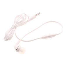 Mono Headset Earphone w Mic Wired Earbud 3.5mm Single Headphone for Cell Phones