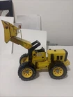 Vintage TonkaFront End Loader Steel Pressed Metal 1970s Construction Toy *Works!