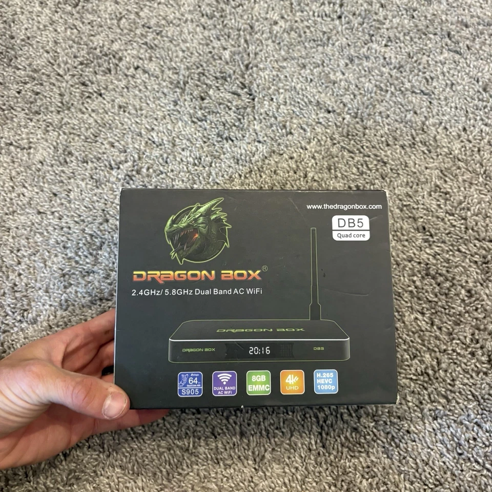 Dragon box DB5 Plus Quad Core Dual Wi-Fi Smart Media Streaming Device No Remote - Image 4 of 4