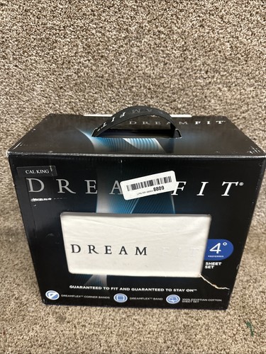 New Dreamfit Degree 4 400TC Egyptian Cotton Champagne Cal King Set