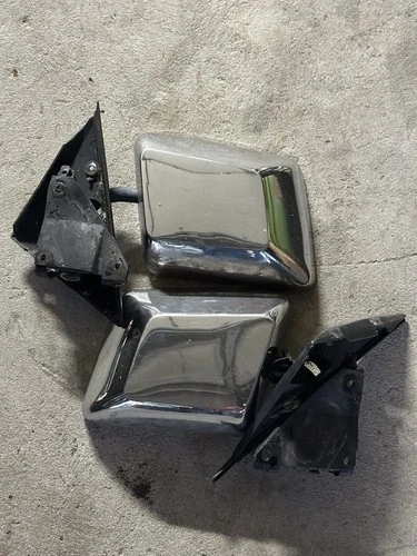 Mirrors For 1982-1993 Chevy S10 Sonoma 1983-1994 Blazer Jimmy Chrome Manual Pair