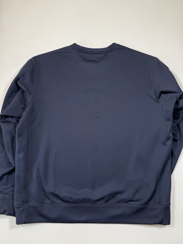Nike Chicago Bears Sweatshirt Mens Large Blue Therma-Fit Authentic Pullover NFL - Picture 8 of 10