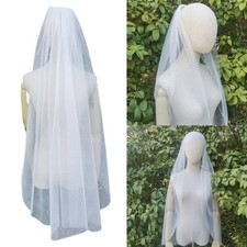 Beautiful White Wedding Veil with Comb Romantics Bride Veil Breathable Lace Veil