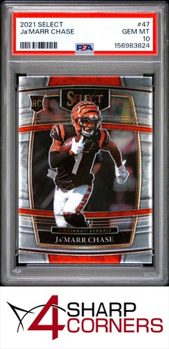 2021 PANINI SELECT #47 JA'MARR CHASE RC BENGALS PSA 10