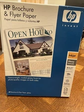 HP Glossy Brochure/Flyer Paper-8.5x11,150sheets 48lb