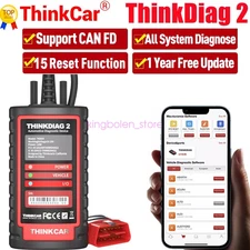 THINKDIAG 2 Bidirectional OBD2 Scanner Diagnostic Tool Reader All Software Free