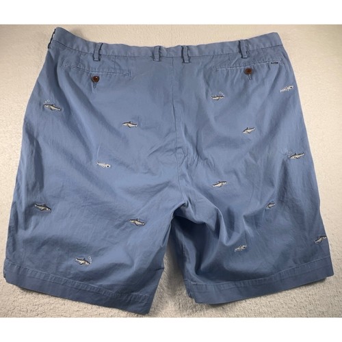 Polo Ralph Lauren Shorts Herren 44B blau Haie Muster leichte Chino Big Classic - Bild 2 von 8