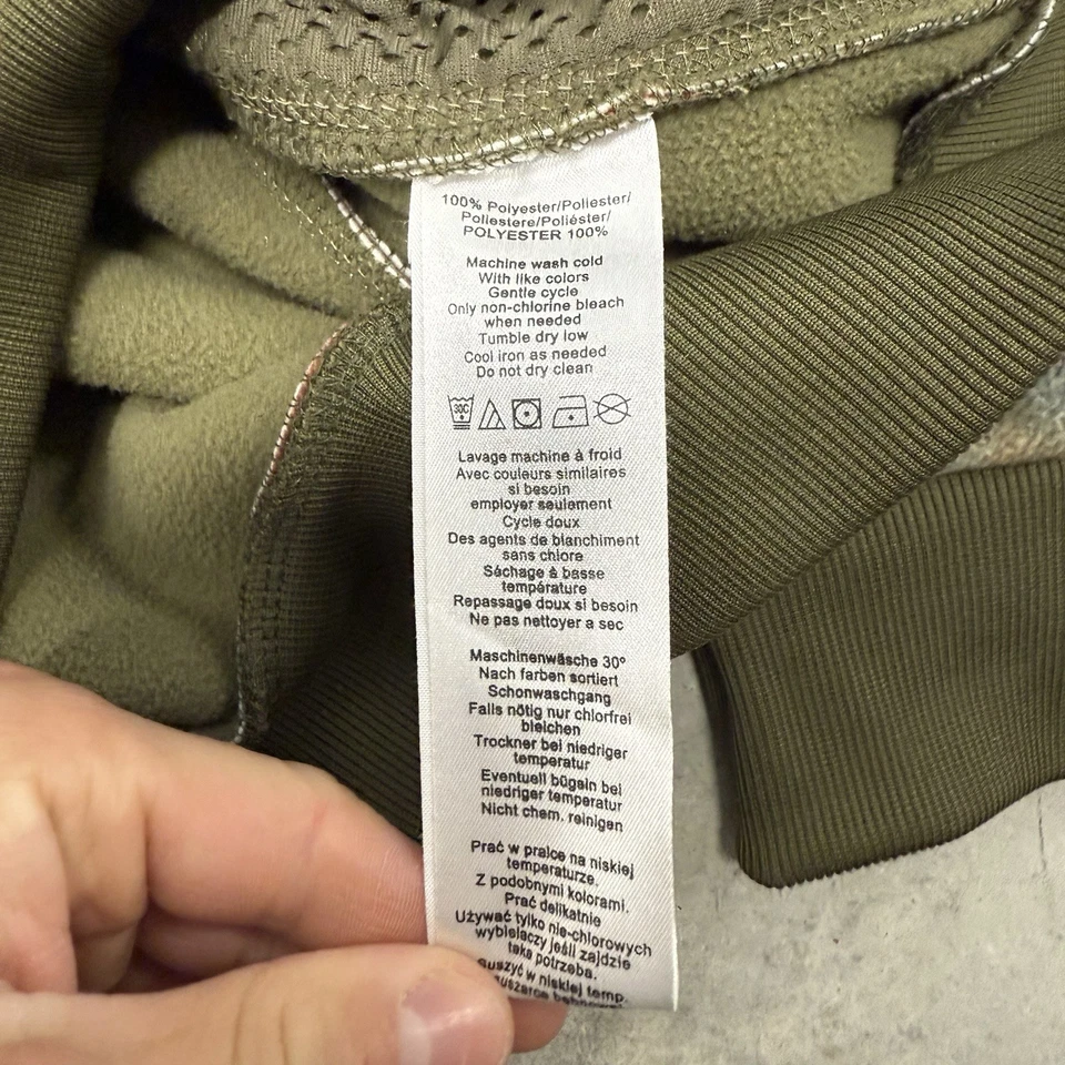 Burton Dryride Full Zip Hoodie Jacket Plaid Fleece Snowboard Mens Size Large - Image 4 of 4