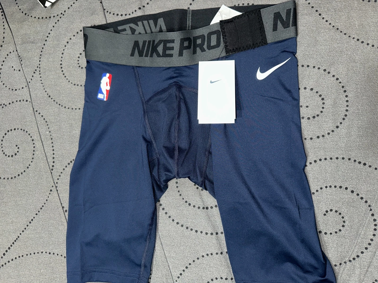 NIKE PRO NBA BASKETBALL #419 DARK BLUE COMPRESSION SHORTS SIZE M MEN NWT $30.00