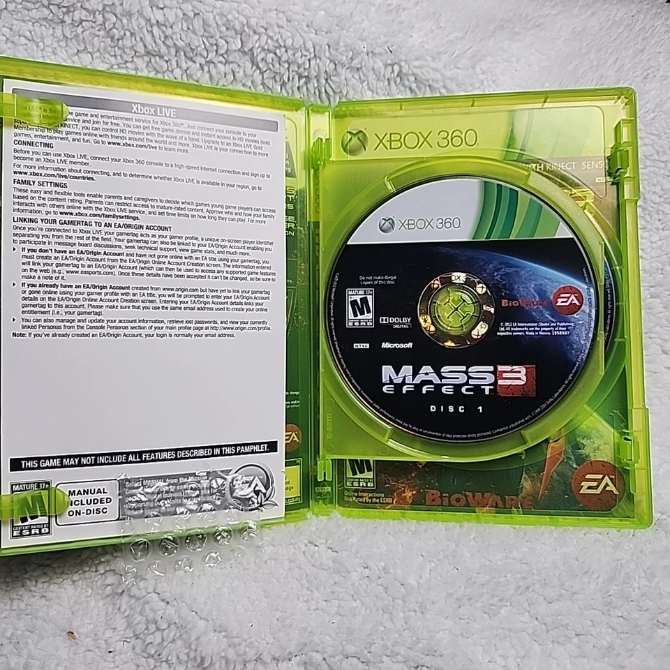Microsoft Xbox 360 Mass Effect 3 Rated M Mature 17+ Video Game - Image 3 of 4