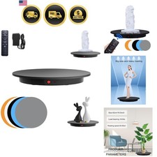 Motorized Rotating Display Stand, 350Lbs Load  360 Degree Electric Rotating Po...