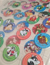 Looney Tunes Techno Tazos 40/40 Complete Set In Sleeves (101-140)