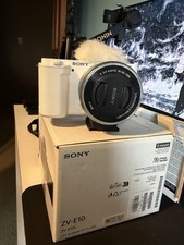 Sony Alpha ZV-E10 24.2MP Mirrorless Camera - White E PZ 16-50mm f/3.5-5.6 OSS
