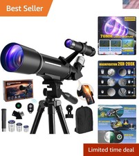 Telescope for Kids  Adults 70mm Aperture 500mm Refractor Astro Telescope