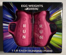 Egg Weights Running Pods 2.0 lbs Set Metal Alloy Hand Weights with Anti-Slip Fin