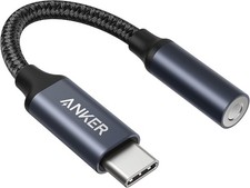 Anker USB-C to 3.5mm Audio Adapter Hi-Res DAC Headphone Jack Converter Cable