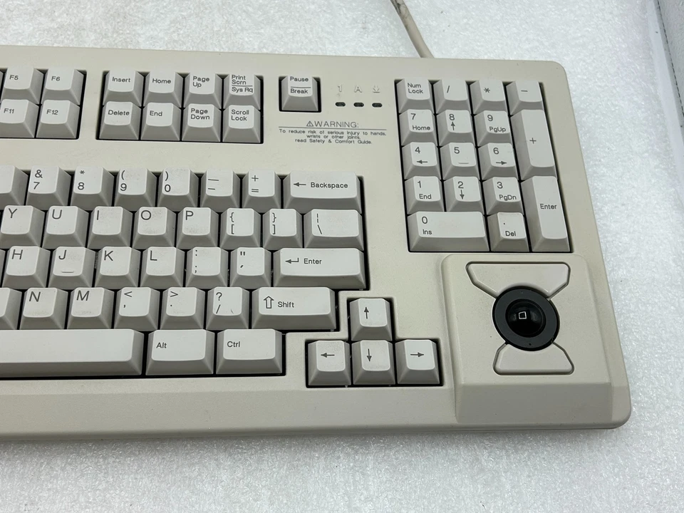 Compaq MX 11800 PS2 Keyboard w/ Integrated Trackball Mouse G80-11802LPAUS / 00 - Image 3 of 4