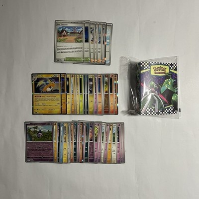 Lot 45 Pokemon Karten ITA Schicksal Paldea (KEINE DOPPELTEN) + HOLO + GRATIS Album