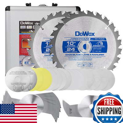 Dowox 10 Carbide Stacked Dado Saw Blade Set Pro Dado Set For Fine Finished Cuts
