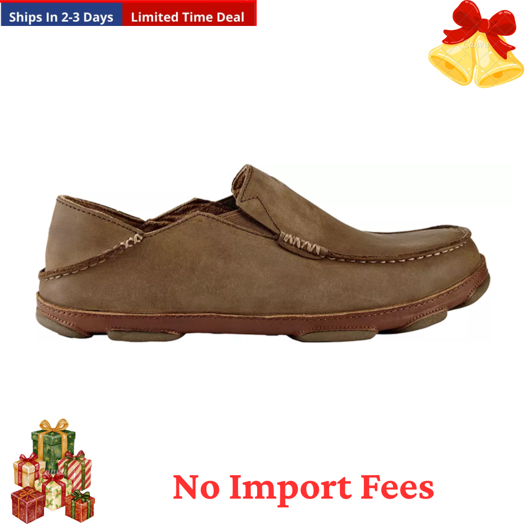OluKai Men's Moloa Shoes, Ray/Toffee