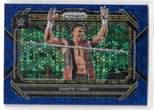 2023 Panini WWE Prizm Dante Chen Blue Disco Parallel Card No. 60 Numbered 18/25