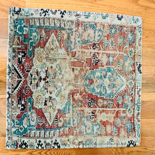 Pottery Barn Basilia Cotton Velvet Pillow Cover Boho Geometric New