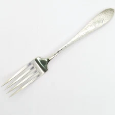 STERLING SILVER WALLACE PURITAN HAMMERED 7-5/8'' FORK NO MONO FLATWARE .925