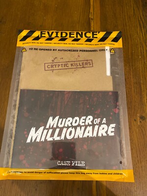 Cryptic Killers Ungelöstes Krimi Spiel - Mord an einem Millionär