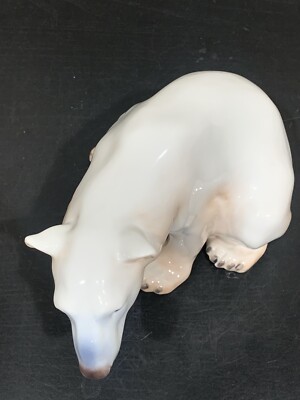 Bing & Grondahl B & G Denmark Sitting Polar Bear Figurine No 1629