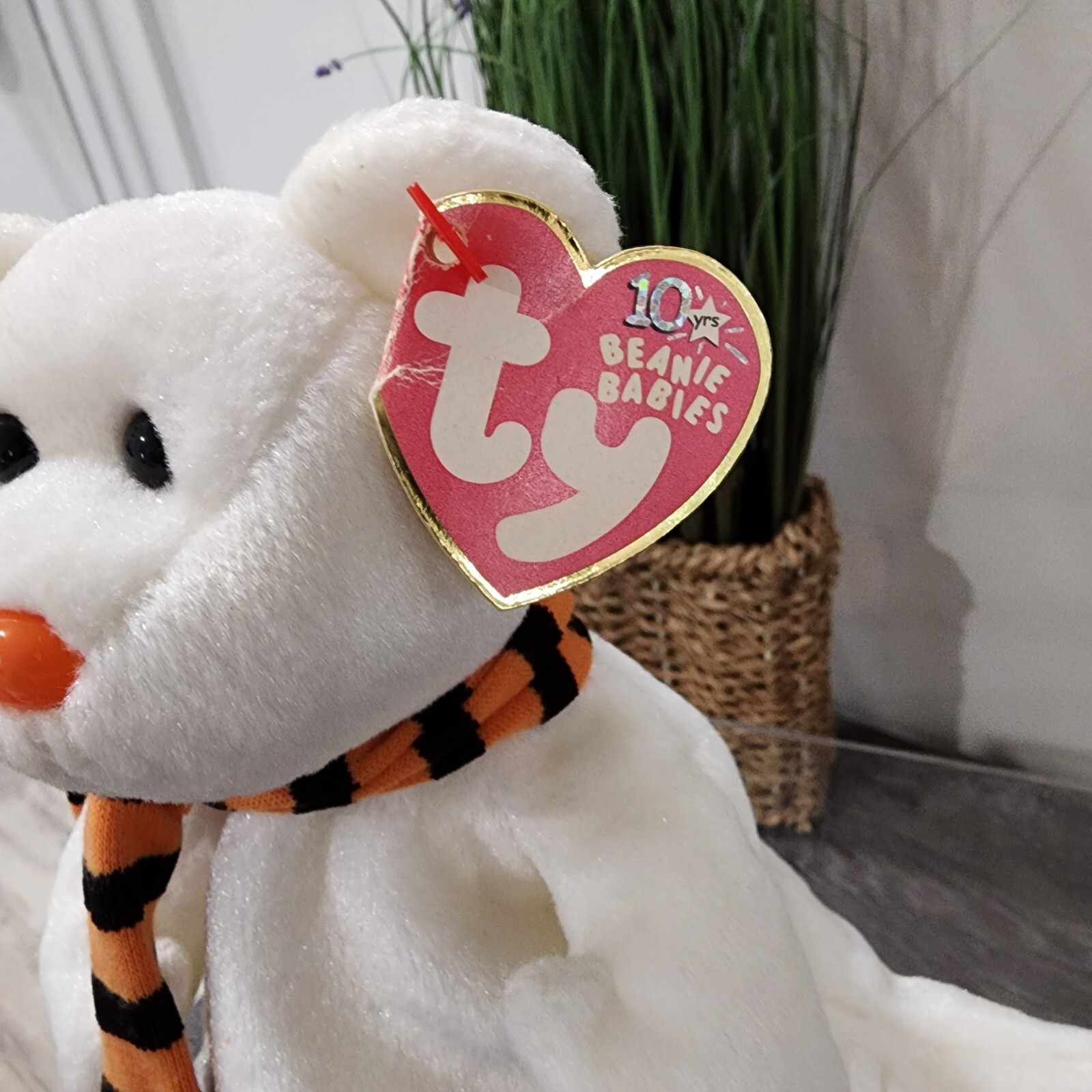 TY Beanie Baby Quivers the Halloween Ghost Bear Retired 2003 eBay