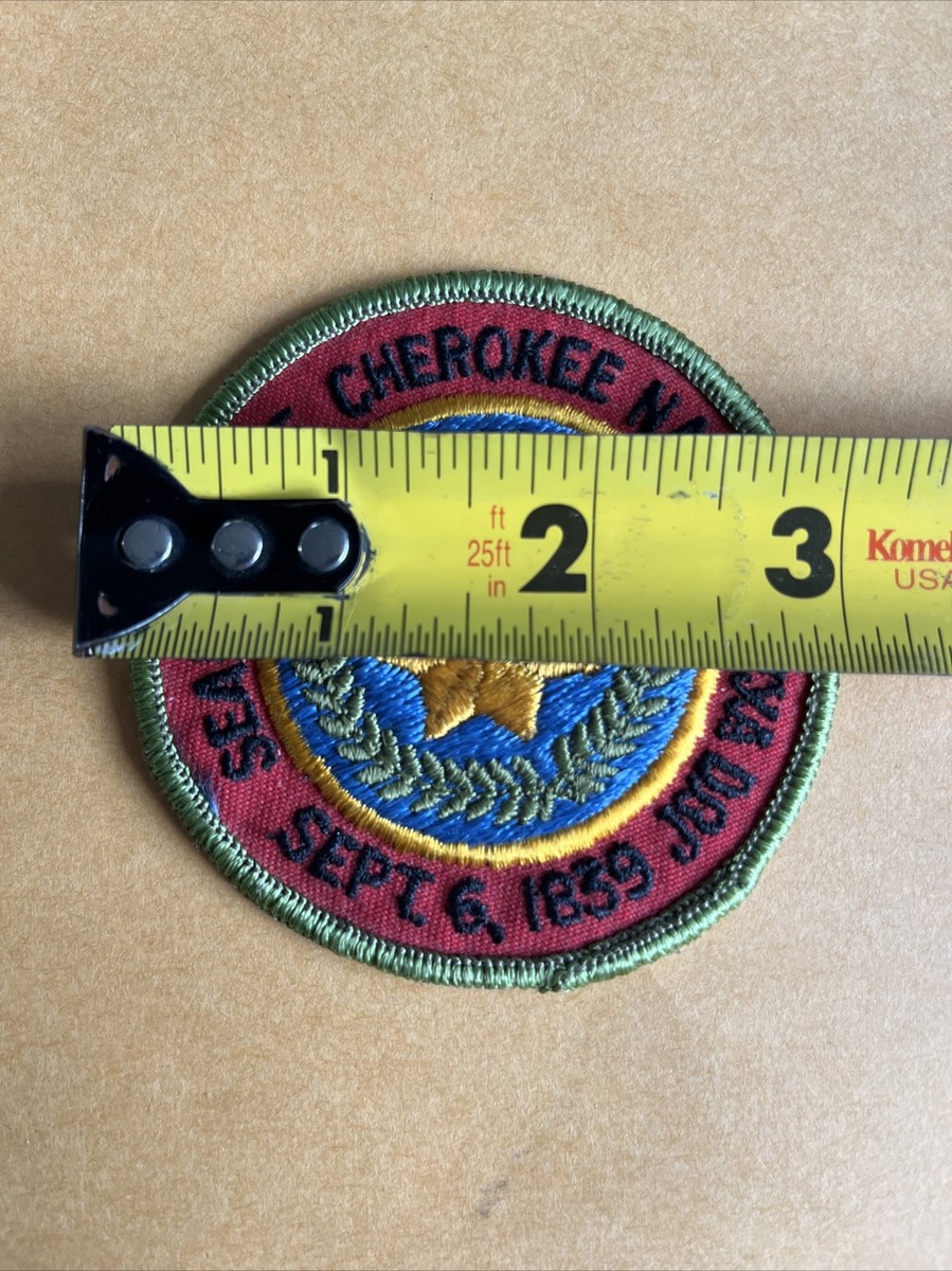 Seal Of The CHEROKEE NATION SEPT. 6, 1839 PATCH Native Seal Of The CHEROKEE NATION SEPT. 6, 1839 PATCH Native