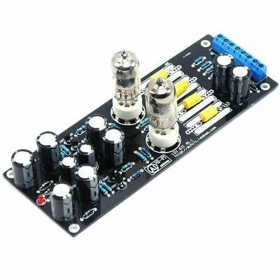 JOLOOYO Kit de preamplificador de tubo de preamplificador de válvula 6J1 placa montada audio hágalo usted mismo tubo vertical